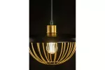 OPRAWA SUFITOWA TULIP, 3444, AC220-240V, 50/60Hz, 1*E27, IP20, ŚR. 36 cm, POJEDYNCZA, CZARNO/ZŁOTA
