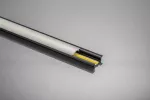 PROFIL ALUMINIOWY LED Z KOŁNIERZEM GLAX CZARNY MAT 2m (WPUSZCZANY)