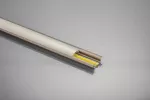 PROFIL ALUMINIOWY LED Z KOŁNIERZEM GLAX CHAMPAGNE 2m (WPUSZCZANY)