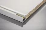 PROFIL ALUMINIOWY LED KĄTOWY - NABIJANY WĄSKI, JEDNOSTRONNY GLAX MINI SILVER L= 3007 mm