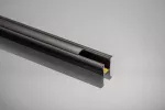 PROFIL ALUMINIOWY LED Z KOŁNIERZEM GLAX MINI WYSOKI 12,5mm CZARNY MATT 2m (WPUSZCZANY)