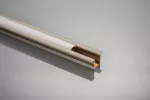 PROFIL ALUMINIOWY LED Z KOŁNIERZEM GLAX MINI WYSOKI 12,5mm CHAMPAGNE 2m (WPUSZCZANY)