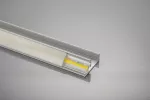PROFIL ALUMINIOWY LED KĄTOWY - NABIJANY, JEDNOSTRONNY GLAX SILVER L= 3007 mm