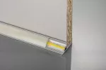 PROFIL ALUMINIOWY LED KĄTOWY - NABIJANY, JEDNOSTRONNY GLAX SILVER L= 3007 mm