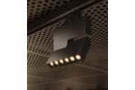OPRAWA LED NA SZYNOPRZEWÓD SIERRA, 18W, 1620lm, AC220-240V, 50/60 Hz, PF>0.9, Ra≥80, IP20, IK08, 4000K, 48°, CZARNY