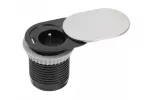 PRZEDŁUŻACZ BIURKOWY WPUSZCZANY SLIDE 60mm, 1X GN Z UZIEMIENIEM, 1XUSB 2,4A, INOX, KABEL 1,9m