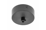 MASKOWNICA ALUMINIOWA ZE ZŁĄCZKĄ ZACISKOWĄ I KABLEM DO OPRAW SUFITOWYCH, 80x28mm, CZARNA