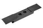 PRZEDŁUŻACZ BIURKOWY WPUSZCZANY PRESTINO, 2x GNIAZDO FRENCH, USB A+C, RJ45, HDMI, PRZEWÓD 1,5m, CZARNY