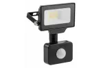 G-TECH ŃAŚWIETLACZ LED Z CZUJNIKIEM RUCHU, 10W, 1000lm, AC220-240V, 50/60 Hz, PF>0,9, RA>80, IP65, 120°, 6000K, CZARNY