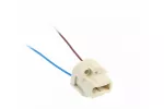 GNIAZDO G9 Z PRZEWODEM, AC220-240V, max.500W, 2x0,5mm2, 12cm, BIAŁE