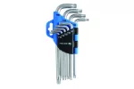 Klucze TORX, CrV, 9 szt.