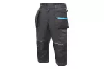 WURNITZ spodnie 3/4 ochronne elastyczne ciemne szare 2XL (56)