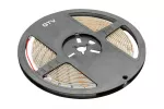 TAŚMA FLASH 2835, 300 LED ZIMNY BIAŁY, 33W, WODOODPORNA 8mm, ROLKA 5m, 12V
