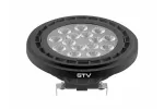 ŹRÓDŁO ŚWIATŁA LED, A-G, AR111, 4000K, G53, 12,5W, DC12V, 40°, 1250lm, CZARNY