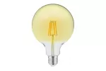 ŹRÓDŁO ŚWIATŁA LED, FILAMENT VINTAGE, A-G, G125, 3000K, E27, 4,0W, AC220-240V, 360°, 300lm, 44mA