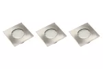 ZESTAW LEDOWY MARBELLA PLUS, WPUSZCZANY, 3X KWADRAT 27 LED 3528SMD,AC 230V, 1.5W, 2700K