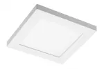 OPRAWA LED MOZA, 12W, 1000lm, AC220-240V, 50/60Hz, PF>0,5, RA≥80, IP40, 120°,4000K, KWADRAT, BIAŁY