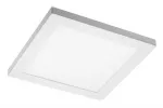 OPRAWA LED MOZA, 18W, 1500lm, AC220-240V, 50/60Hz, PF>0,5, RA≥80, IP40, 120°,4000K, KWADRAT, BIAŁY