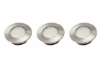 ZESTAW LEDOWY BARRI PLUS, 3X OPRAWA OKRĄGŁA WPUSZCZANA 27 LED 3528SMD, CIEPŁY BIAŁY, AC 230V, 1,5W