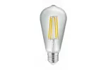 ŹRÓDŁO ŚWIATŁA LED, FILAMENT, A-G, ST64, 3000K, E27, 6,0W, AC220-240V, 360°, 600lm, 52mA