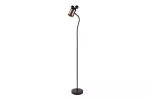 LAMPA PODŁOGOWA MOUSE, 0086, max.250V, 50/60Hz, 1*E27,  max.25 W, IP20, śr.8 cm, CZARNAO/ZŁOTA
