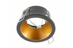 SUFITOWA OPRAWA PUNKTOWA ELVA, IP54, OKRĄGŁA, Ø85x45mm, CZARNA/MIEDŹ