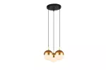 OPRAWA SUFITOWA ABIES, 7597, AC220-240V, 50/60Hz, 3*E27, IP20, POTRÓJNA, ZŁOTA