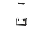 OPRAWA SUFITOWA DIU2 ,3628, AC220-240V, 50/60Hz, 2*E27, IP20, 30cmX18cmX20cm, PODWÓJNA, CZARNA