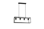 OPRAWA SUFITOWA DIU4, 3635, AC220-240V, 50/60Hz, 4*E27, IP20, 60cmX18cmX20cm, POCZWÓRNA, CZARNA
