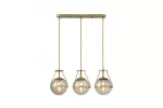 OPRAWA SUFITOWA DROP 3 , 6335, AC220-240V, 50/60Hz, 3*E14, max.25W, dł. 68 cm, ZŁOTY