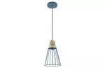 OPRAWA SUFITOWA KALIOPE, 8266, AC220-240V, 50/60Hz, 1*E27, max.40W, IP20, ŚREDNICA 18cm, POJEDYNCZA, NIEBIESKA