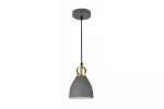 OPRAWA SUFITOWA KERALA, 3321, AC220-240V, 50/60Hz, 1*E27, IP20, ŚR. 16 cm, POJEDYNCZA, SZARA