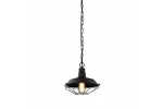 OPRAWA SUFITOWA LARS, 2233, AC220-240V, 50/60Hz, 1*E27, IP20, ŚREDNICA 26 cm, POJEDYNCZA, CZARNA