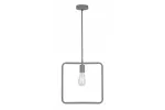 OPRAWA SUFITOWA LIJA, 2836, KWADRAT, AC220-240V, 50/60Hz, 1*E27, max.40W, r.29cmx10cm, POJEDYNCZA, SZARA