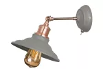 OPRAWA ŚCIENNA LORET Z WŁACZNIKIEM, 8229, AC220-240V, 50/60Hz, 1*E27, max.40W, ŚREDNICA 20cm, POJEDYNCZA, SZARA
