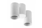 OPRAWA SUFITOWA LUPO, ALUMINIUM, 17.5x5.6x11.5, IP20, 2*GU10, max. 50W, OKRĄGŁA, BIAŁA