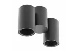 OPRAWA SUFITOWA LUPO, ALUMINIUM, 17.5x5.6x11.5, IP20, 2*GU10, max. 50W, OKRĄGŁA, CZARNA