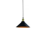 OPRAWA SUFITOWA MANI 2, 4076, AC220-240V, 50/60Hz, 1*E27, IP20, ŚREDNICA 30 cm, POJEDYNCZA, CZARNO/ZŁOTA