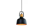 OPRAWA SUFITOWA MONROE, 6958, AC220-240V, 50/60Hz, 1*E27, IP20, ŚREDNICA 22 cm, POJEDYNCZA, CZARNO/ZŁOTA