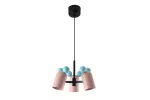 OPRAWA SUFITOWA MOUSE II, 2677, max.250V, 50/60Hz, 3*E27, max.25 W, IP20, śr. 30 cm, RÓZOWA