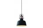 OPRAWA SUFITOWA NOOR, 2691, AC220-240V, 50/60Hz, 1*E27, IP20, ŚREDNICA 22 cm, POJEDYNCZA, CZARNA