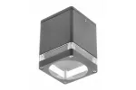 OPRAWA SUFITOWA RIVEN, ALUM. 102x120, IP54, max 35W, KWADRATOWA, GRAFIT