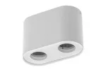 OPRAWA SUFITOWA SENSO DUO, ALUM, 83X165X110, IP20, max 50W, OKRĄGŁA BIAŁA