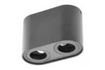 OPRAWA SUFITOWA SENSO DUO, ALUM, 83X165X110, IP20, max 50W, OKRĄGŁA CZARNA