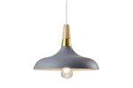 OPRAWA SUFITOWA SKANDI 1, 7368, AC220-240V, 50/60Hz, 1*E27, IP20, ŚREDNICA 35 cm, POJEDYNCZA, SZARA