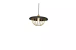OPRAWA SUFITOWA TULIP, 3444, AC220-240V, 50/60Hz, 1*E27, IP20, ŚR. 36 cm, POJEDYNCZA, CZARNO/ZŁOTA