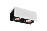 OPRAWA SUFITOWA VERSO, 4250, AC220-240V, 50/60 Hz, IP20, 2*GU10, ES111, PODWÓJNA, BIAŁO/CZARNA