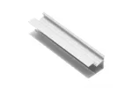 PROFIL ALUMINIOWY LED KĄTOWY - NABIJANY WĄSKI, JEDNOSTRONNY GLAX MINI SILVER L= 3007 mm