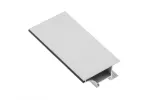 PROFIL ALUMINIOWY LED WIEŃCOWY GLAX SILVER 2m (STANOWI KOMPLET Z USZCZELKĄ PA-USZGLAX-00)