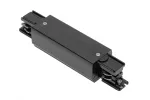 ŁĄCZNIK ELEKTRYCZNY DO SZYNOPRZEWODU 3-FAZOWEGO X-RAIL Z MOŻLIWOŚCIĄ ZASILANIA, 166X35mm, CZARNY